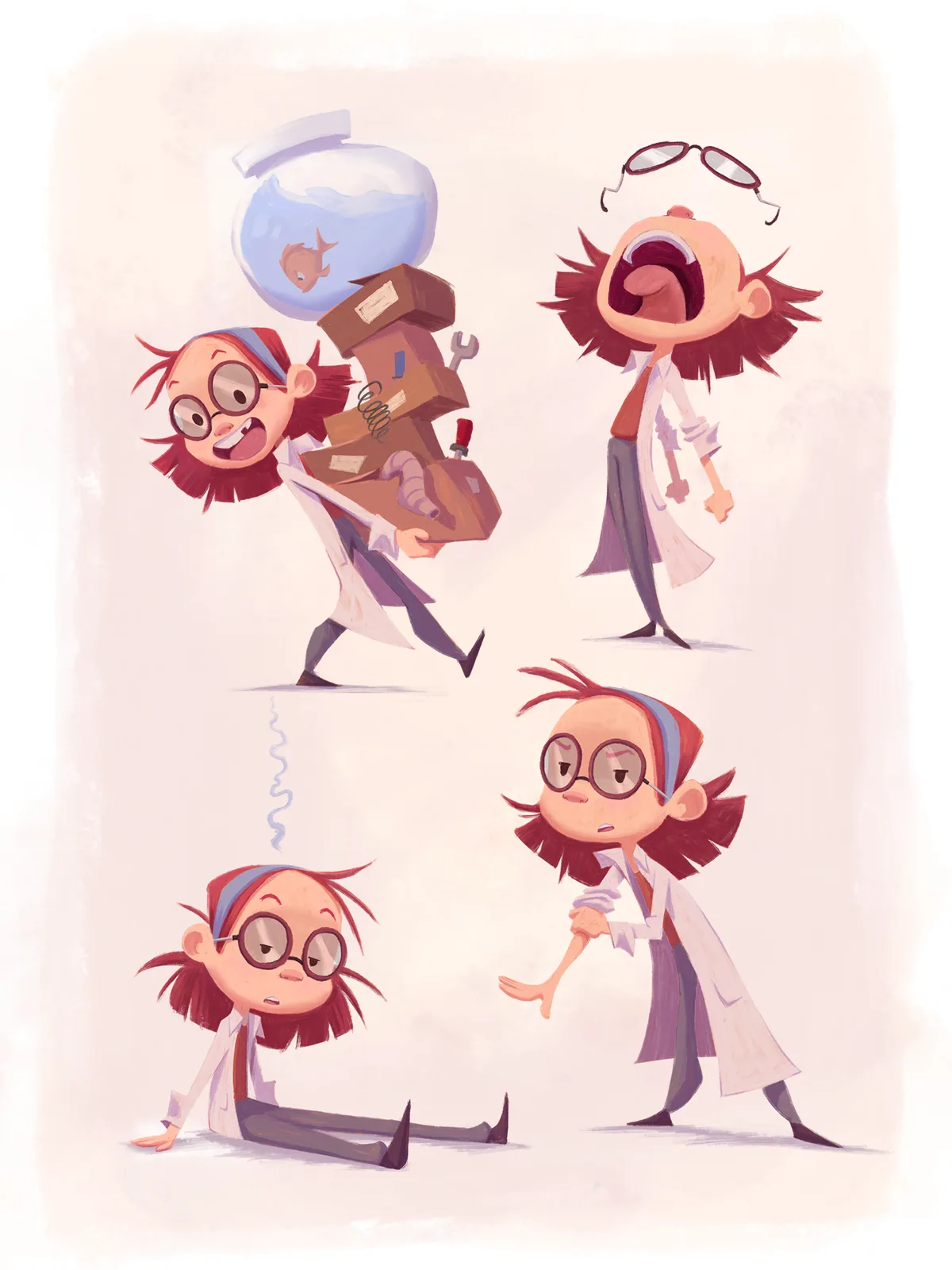 Tina Character Pose Sheet