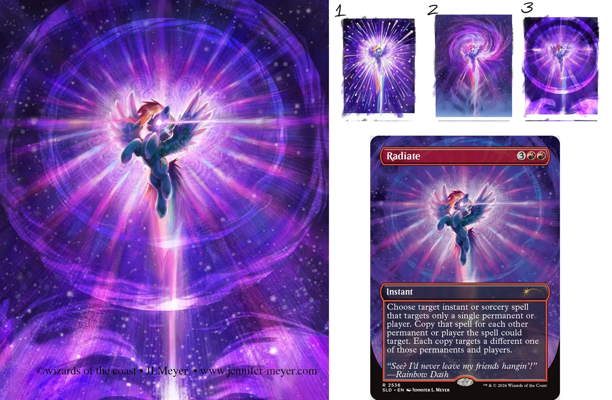 Rainbow Dash card for Magic the Gathering