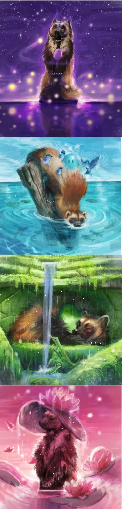 Wolverine cute game tokens