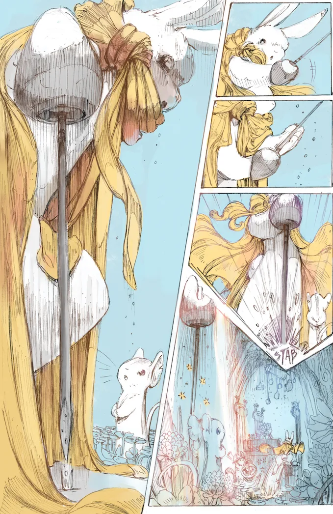 Fight Bunny comic page