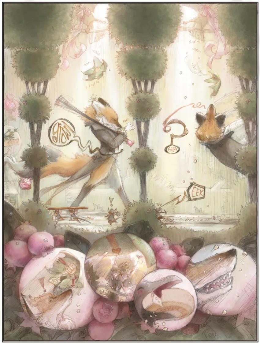 Fox and the Crow Comic Interior page