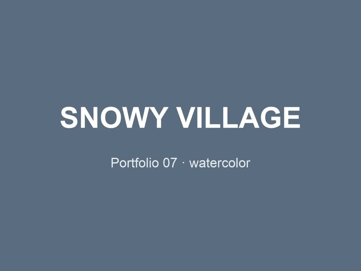 07 snowy village