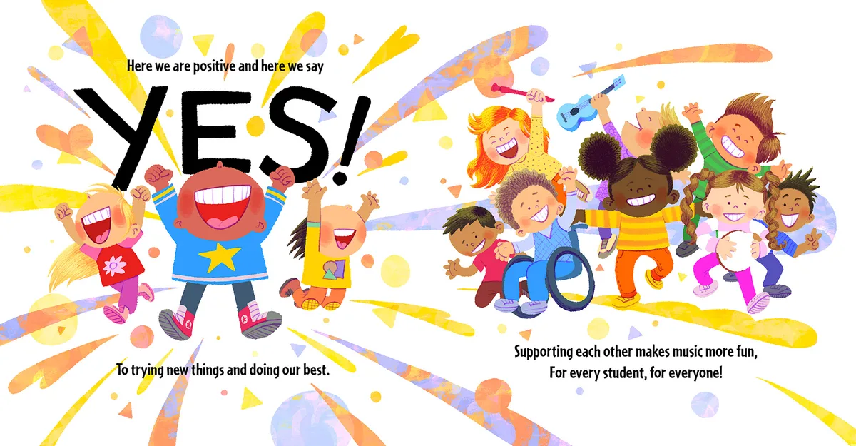 Our First Day of Music - Double Spread 1